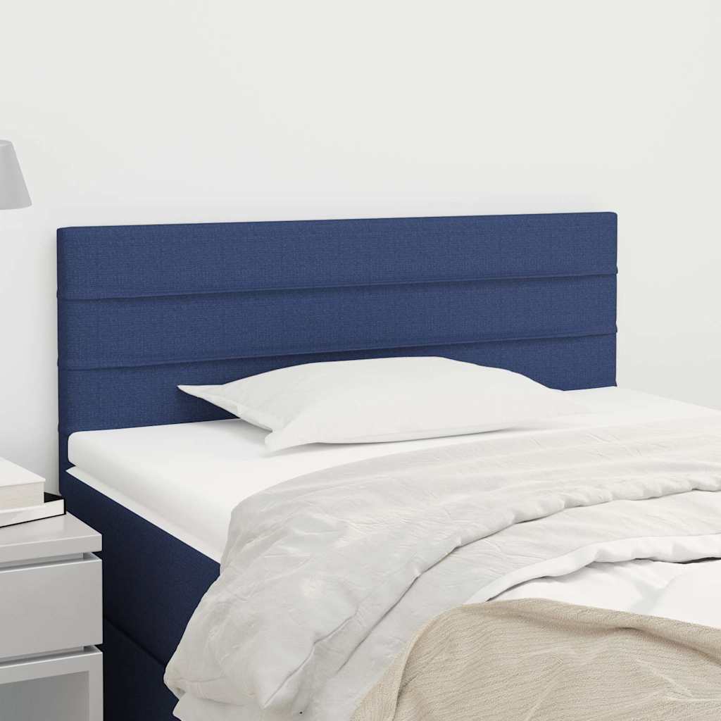 Vidaxl hoofdbord 100x5x78 88 cm stof blauw