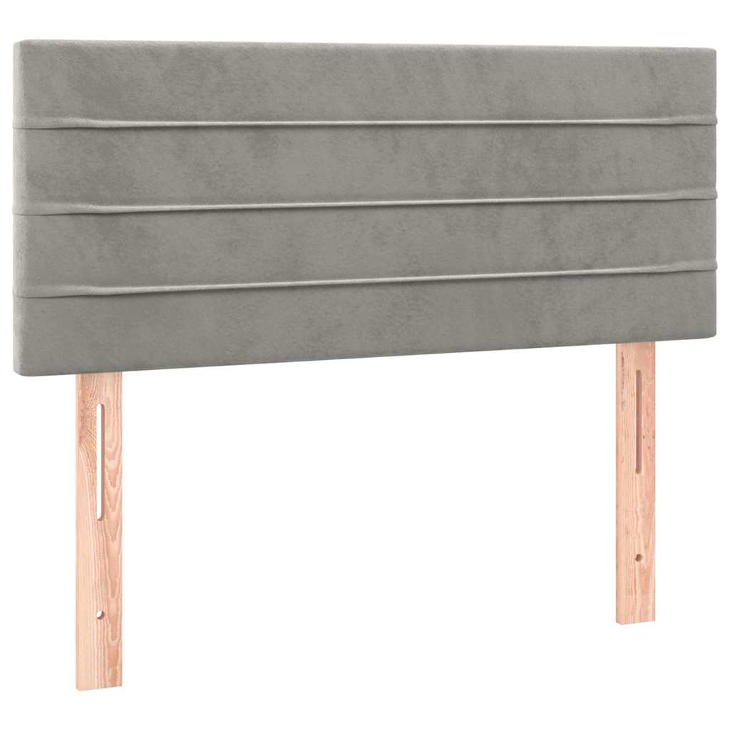 Vidaxl hoofdbord 100x5x78 88 cm fluweel lichtgrijs
