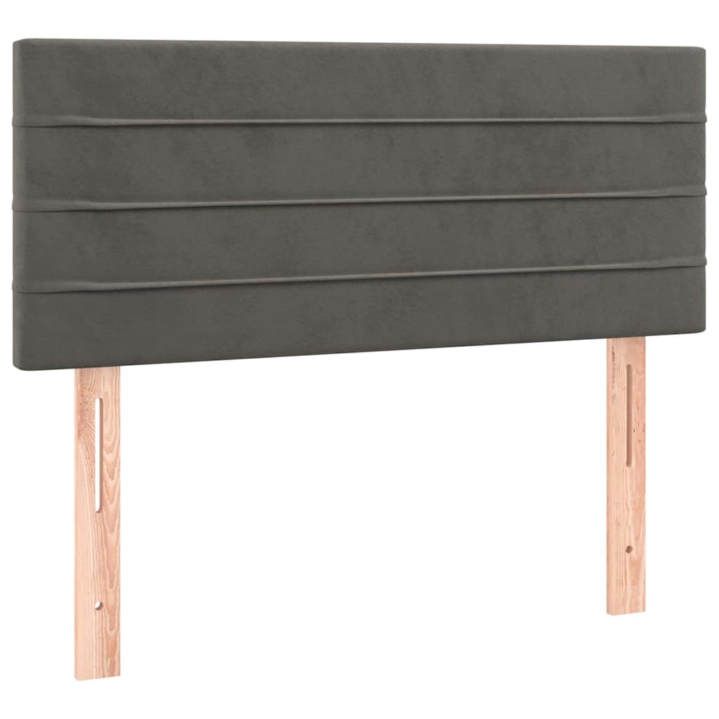 Vidaxl hoofdbord 100x5x78 88 cm fluweel donkergrijs