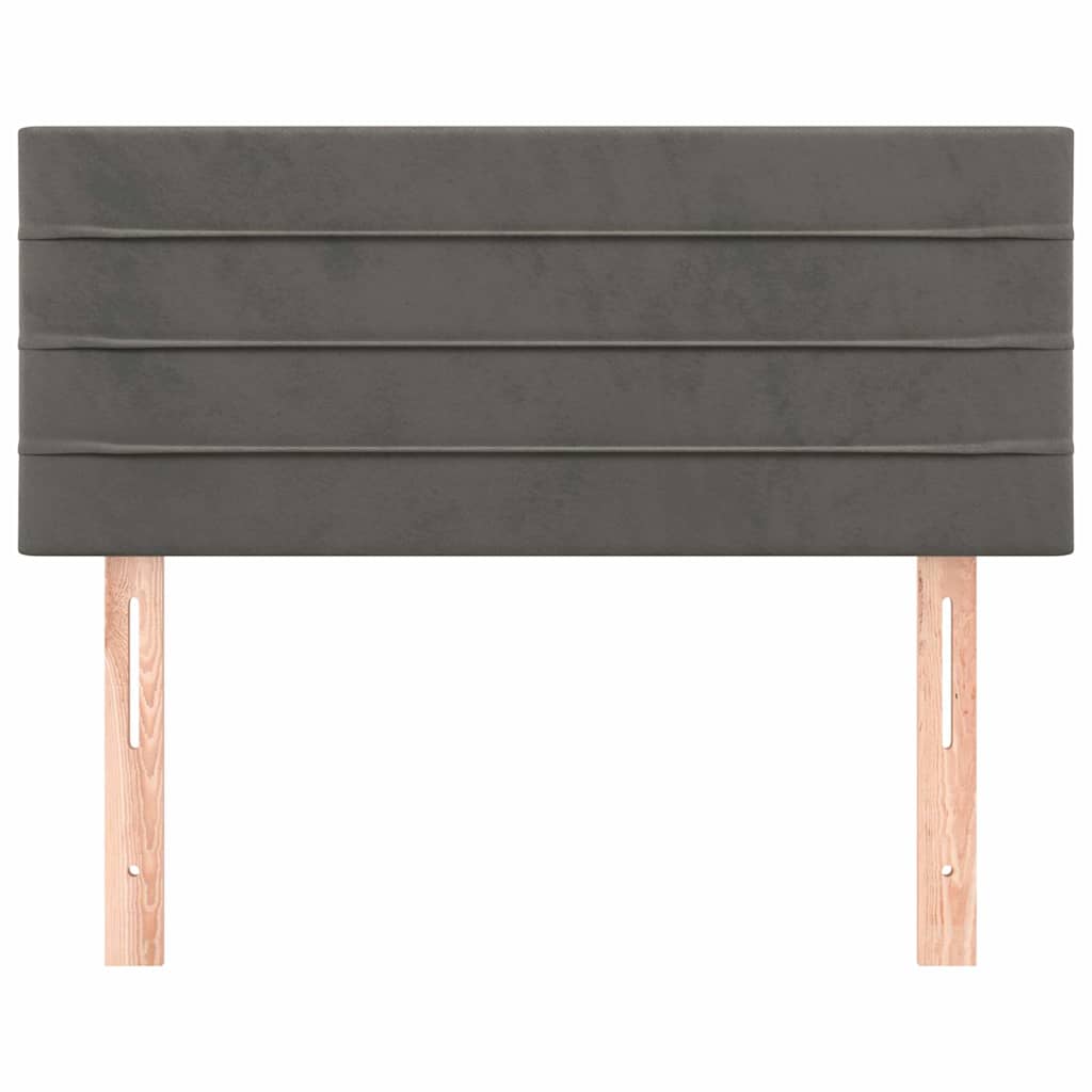 Vidaxl hoofdbord 100x5x78 88 cm fluweel donkergrijs