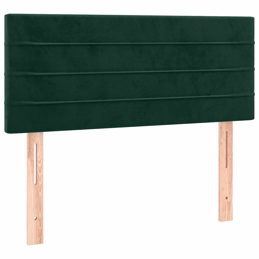 Vidaxl hoofdbord 100x5x78 88 cm fluweel donkergroen
