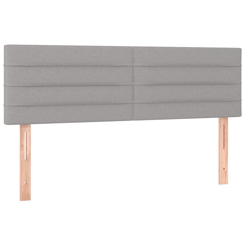 Vidaxl hoofdborden 2 st 72x5x78 88 cm stof lichtgrijs