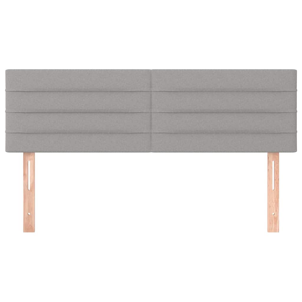 Vidaxl hoofdborden 2 st 72x5x78 88 cm stof lichtgrijs