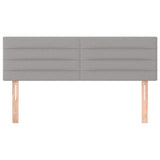 Vidaxl hoofdborden 2 st 72x5x78 88 cm stof lichtgrijs
