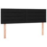 Vidaxl hoofdborden 2 st 72x5x78 88 cm stof zwart