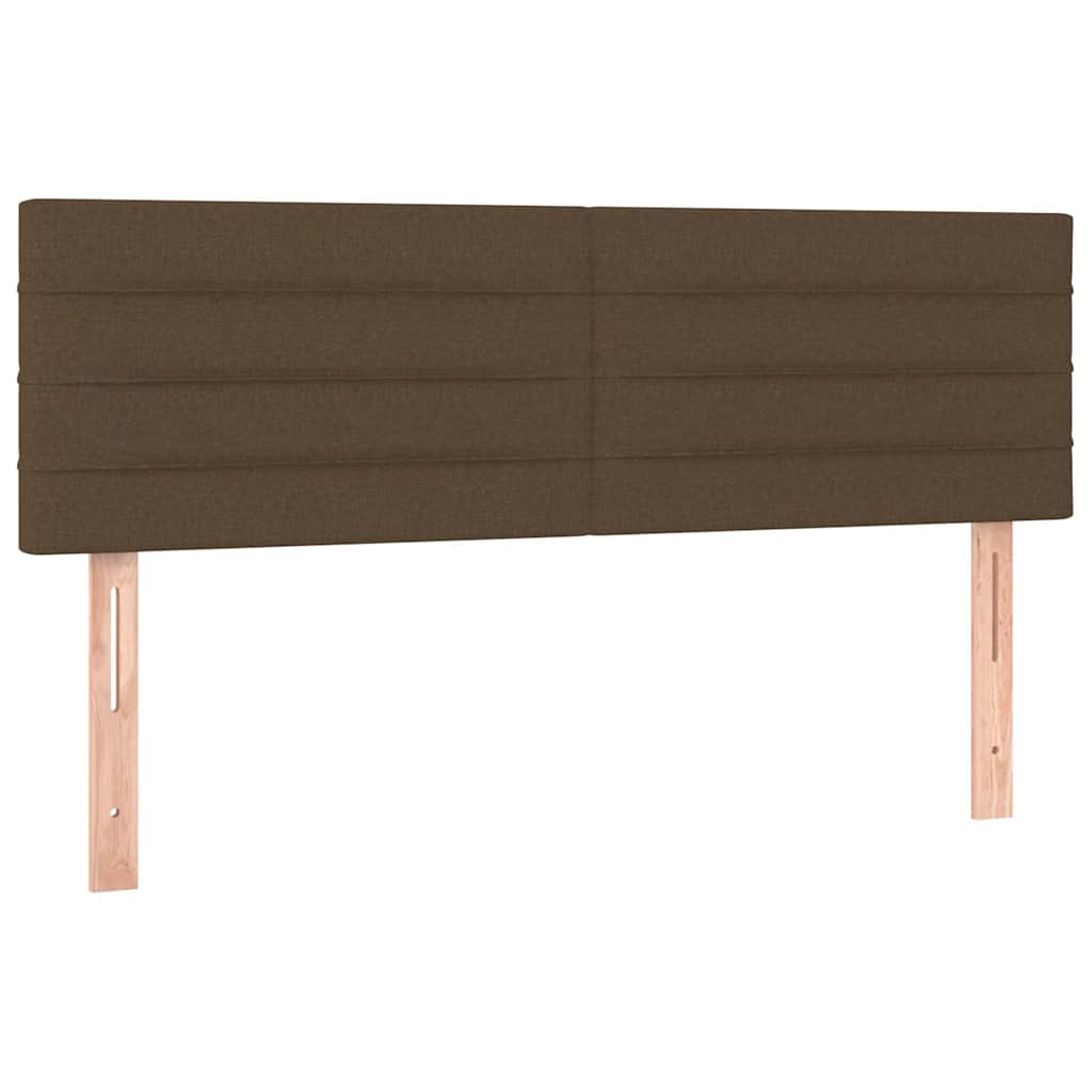 Vidaxl hoofdborden 2 st 72x5x78 88 cm stof donkerbruin