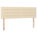 Vidaxl hoofdborden 2 st 72x5x78 88 cm stof crèmekleurig