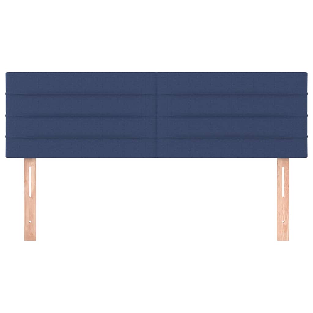 Vidaxl hoofdborden 2 st 72x5x78 88 cm stof blauw