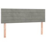Vidaxl hoofdborden 2 st 72x5x78 88 cm fluweel lichtgrijs