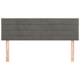 Vidaxl hoofdborden 2 st 72x5x78 88 cm fluweel donkergrijs