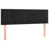 Vidaxl hoofdborden 2 st 72x5x78 88 cm fluweel zwart