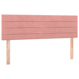 Vidaxl hoofdborden 2 st 72x5x78 88 cm fluweel roze