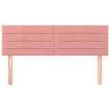 Vidaxl hoofdborden 2 st 72x5x78 88 cm fluweel roze