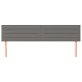 Vidaxl hoofdborden 2 st 80x5x78 88 cm stof donkergrijs