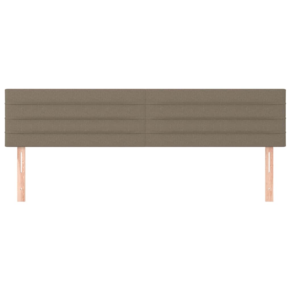 Vidaxl hoofdborden 2 st 80x5x78 88 cm stof taupe