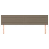 Vidaxl hoofdborden 2 st 80x5x78 88 cm stof taupe