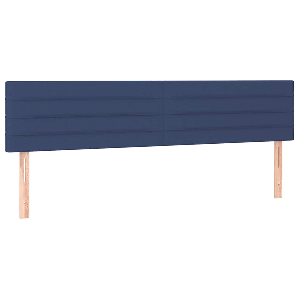 Vidaxl hoofdborden 2 st 80x5x78 88 cm stof blauw