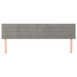 Vidaxl hoofdborden 2 st 80x5x78 88 cm fluweel lichtgrijs