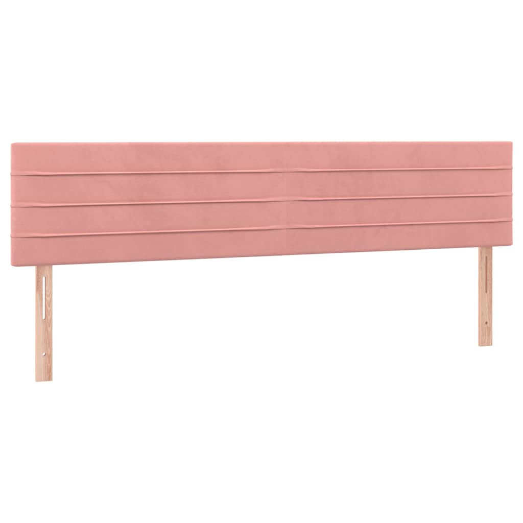 Vidaxl hoofdborden 2 st 80x5x78 88 cm fluweel roze