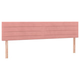 Vidaxl hoofdborden 2 st 80x5x78 88 cm fluweel roze
