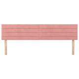 Vidaxl hoofdborden 2 st 80x5x78 88 cm fluweel roze