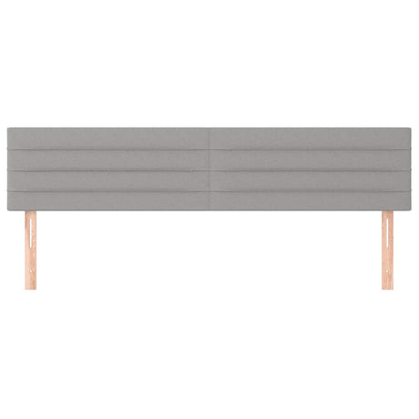Vidaxl hoofdborden 180x5x78 88 cm stof lichtgrijs