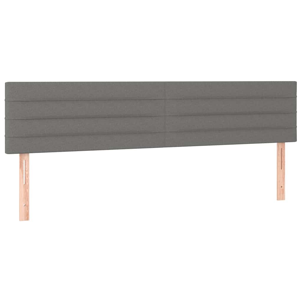Vidaxl hoofdborden 2 st 90x5x78 88 cm stof donkergrijs