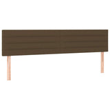Vidaxl hoofdborden 2 st 90x5x78 88 cm stof donkerbruin