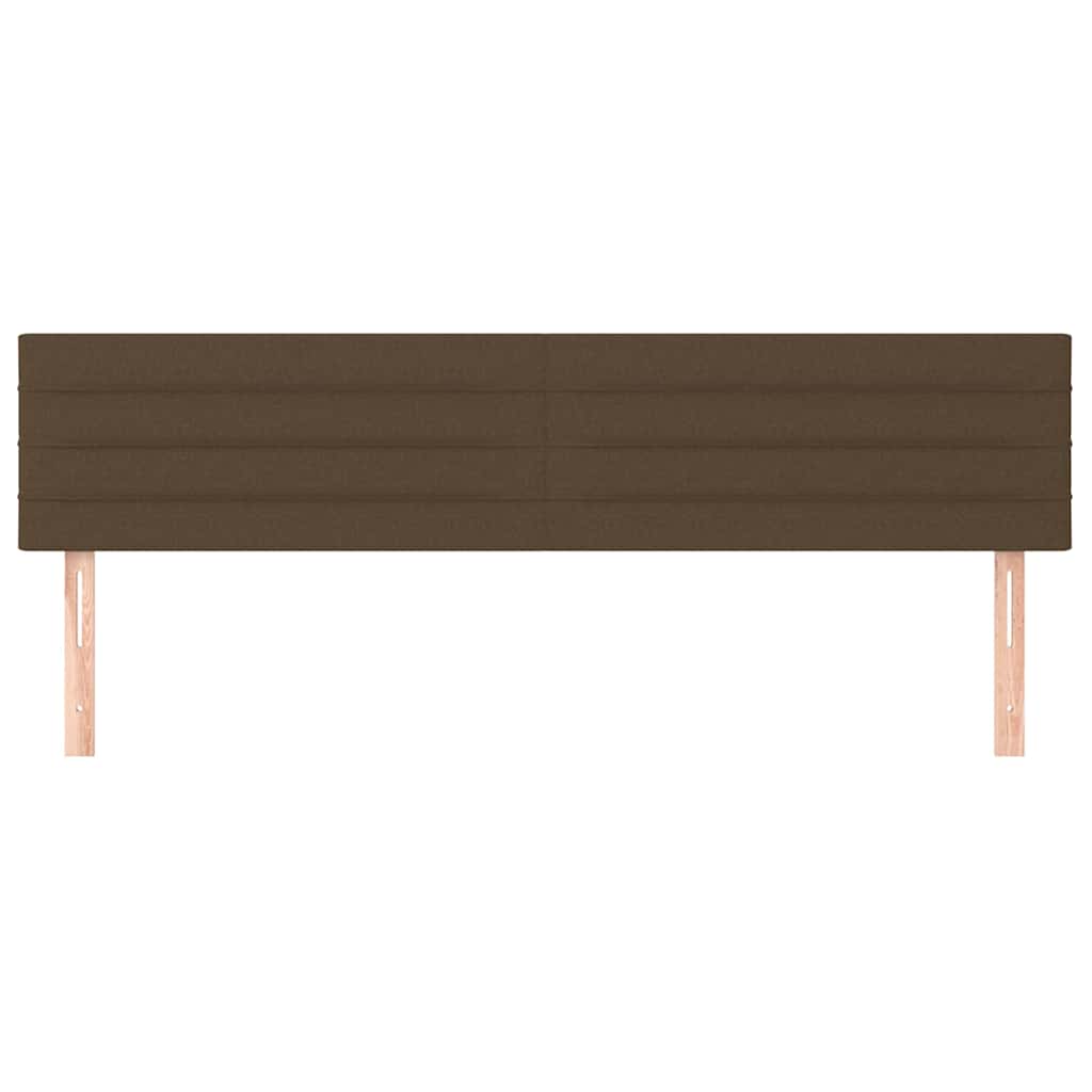 Vidaxl hoofdborden 2 st 90x5x78 88 cm stof donkerbruin