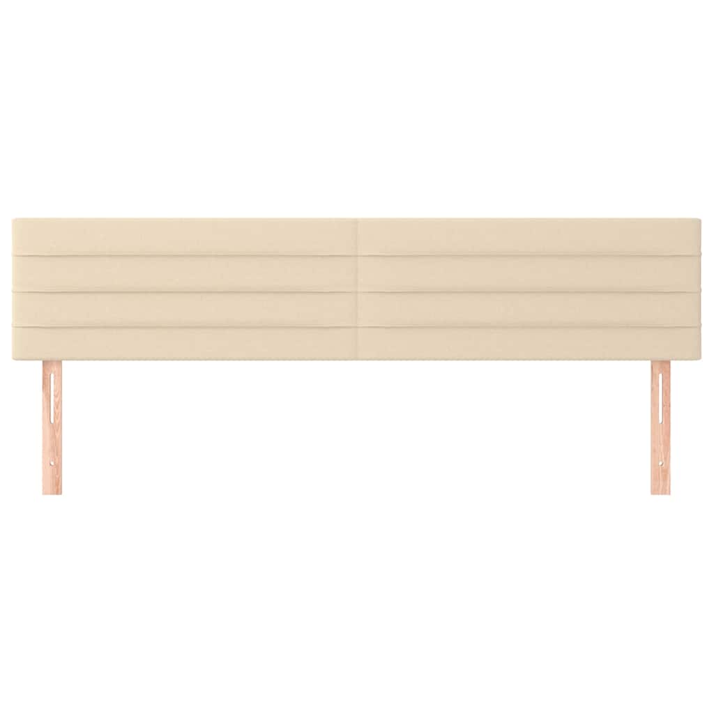 Vidaxl hoofdborden 2 st 90x5x78 88 cm stof crèmekleurig