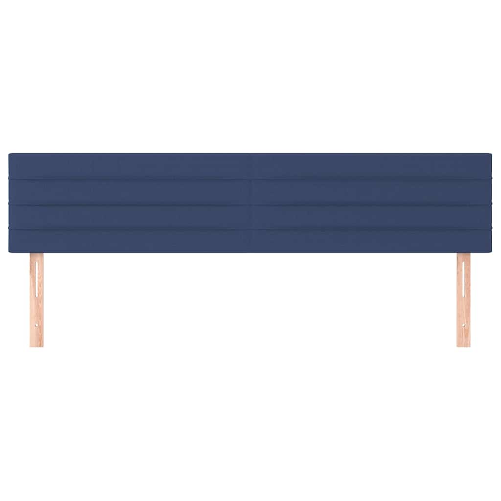 Vidaxl hoofdborden 2 st 90x5x78 88 cm stof blauw