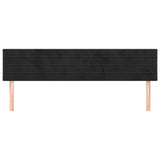 Vidaxl hoofdborden 2 st 90x5x78 88 cm fluweel zwart