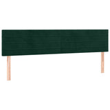 Vidaxl hoofdborden 2 st 90x5x78 88 cm fluweel donkergroen