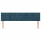 Vidaxl hoofdborden 2 st 90x5x78 88 cm fluweel donkerblauw