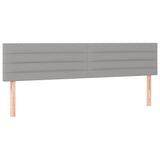 Vidaxl hoofdborden 2 st 100 x 5 x 78 88 cm stof lichtgrijs