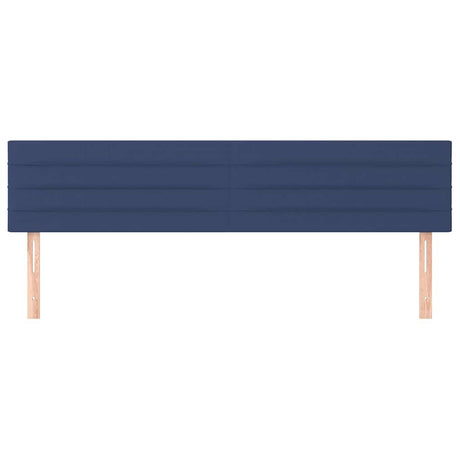 Vidaxl hoofdborden 200x5x78 88 cm stof blauw