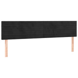 Vidaxl hoofdborden 2 st 100x5x78 88 cm fluweel zwart