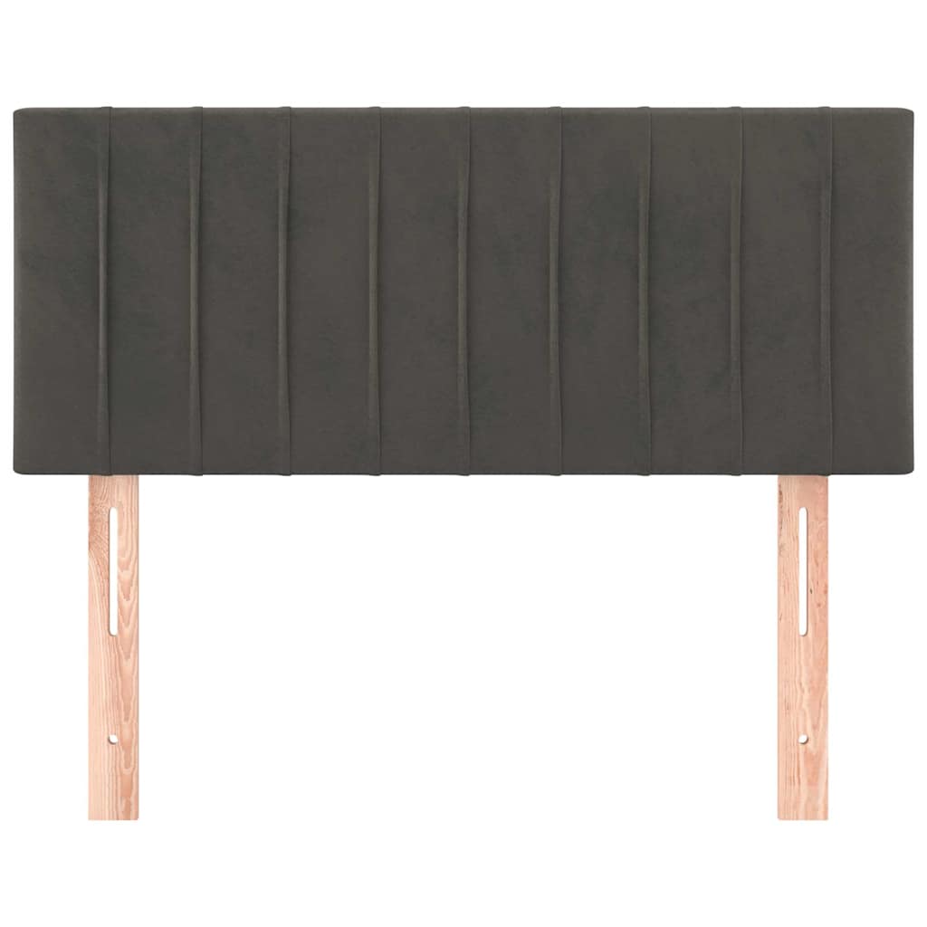 Vidaxl hoofdbord 90x5x78 88 cm fluweel donkergrijs