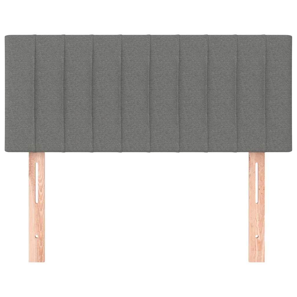 Vidaxl hoofdbord 100x5x78 88 cm stof donkergrijs