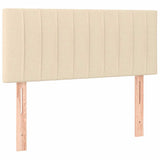 Vidaxl hoofdbord 100x5x78 88 cm stof crèmekleurig