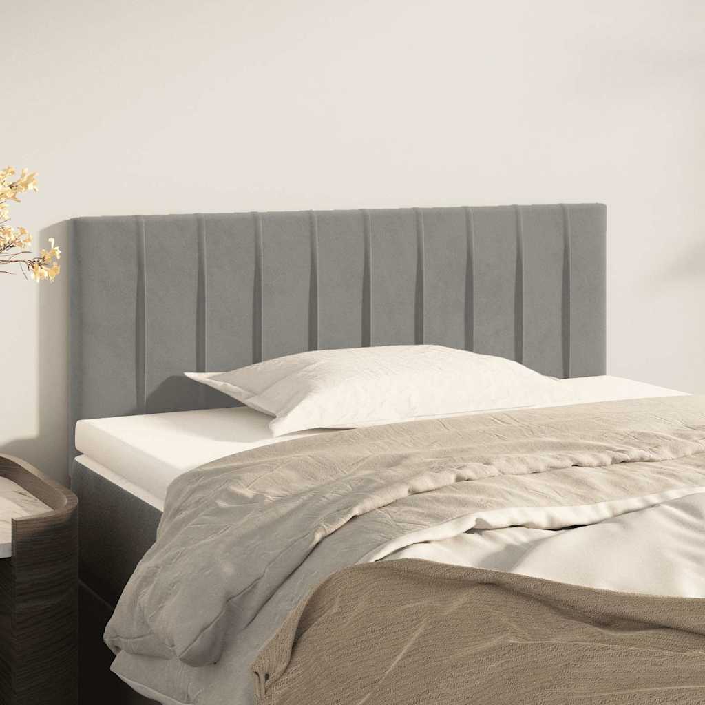 Vidaxl hoofdbord 100x5x78 88 cm fluweel lichtgrijs