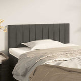 Vidaxl hoofdbord 100x5x78 88 cm fluweel donkergrijs