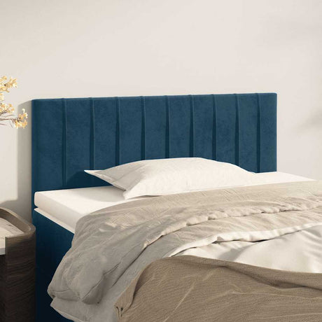 Vidaxl hoofdbord 100x5x78 88 cm fluweel donkerblauw