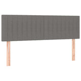 Vidaxl hoofdborden 2 st 72x5x78 88 cm stof donkergrijs