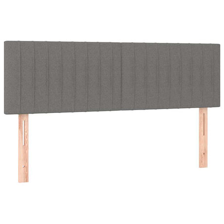 Vidaxl hoofdborden 144x5x78 88 cm stof donkergrijs