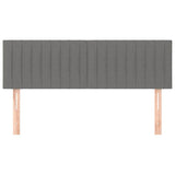 Vidaxl hoofdborden 2 st 72x5x78 88 cm stof donkergrijs