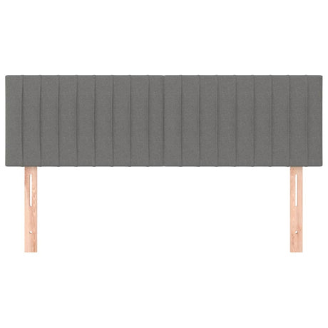 Vidaxl hoofdborden 144x5x78 88 cm stof donkergrijs
