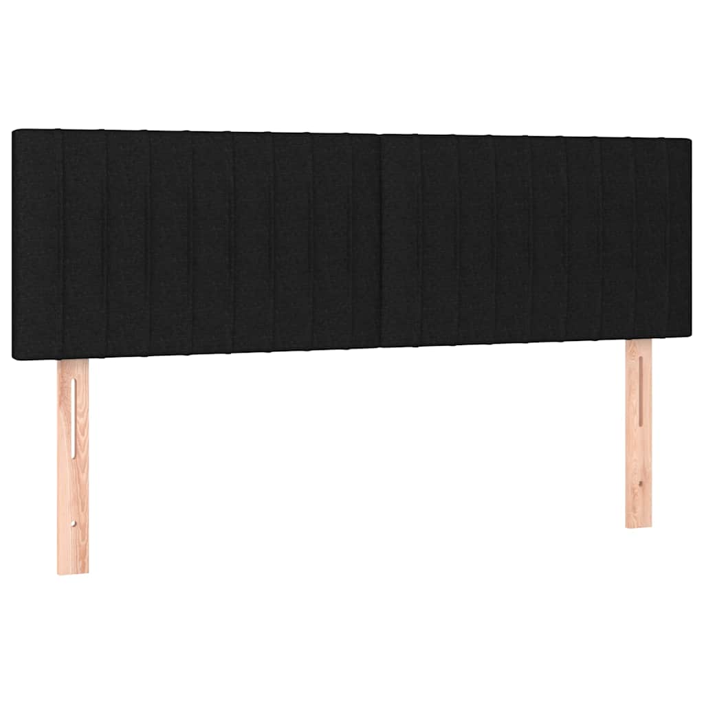 Vidaxl hoofdborden 2 st 72x5x78 88 cm stof zwart