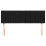 Vidaxl hoofdborden 2 st 72x5x78 88 cm stof zwart