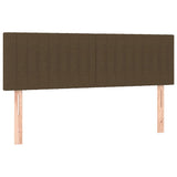 Vidaxl hoofdborden 2 st 72x5x78 88 cm stof donkerbruin